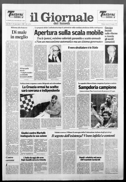 Il giornale del lunedi